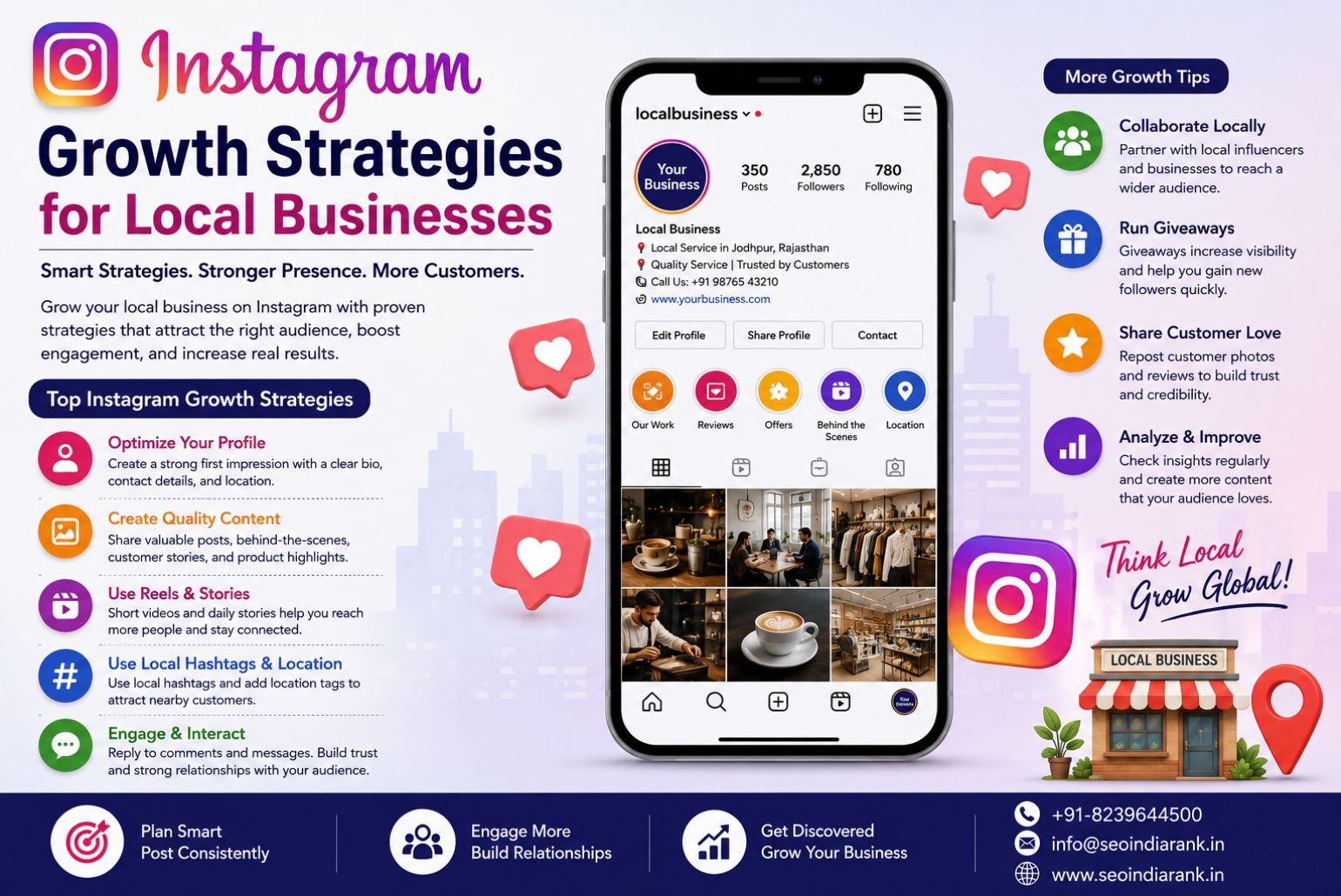 Instagram Growth Strategies For Local Businesses: Complete Guide 2026